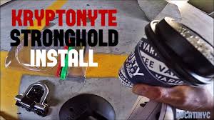 How To Kryptonite Stronghold Install Motorcycle Theft Protection For The City Life Youtube