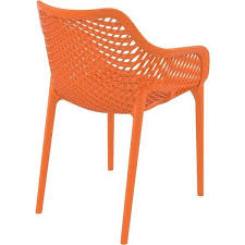 Air Xl Outdoor Dining Arm Chair Orange Set Of 2 1 805 Dkk Liked On Polyvore Featuring Home Ou Orange Outdoor Furniture Orange Decor Orange Color Schemes