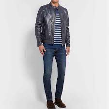 Belstaff Maxford 3 0 Leather Jacket In Racing Blue A Stunning Slim Fit Soft Leather Hand Waxed Leather Jacket In 2020 Mens Jackets Jackets Men S Coats And Jackets