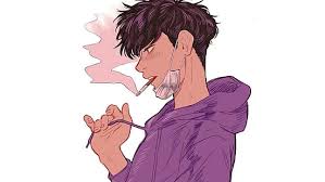 1920 x 1200 jpeg 247 кб. Hd Wallpaper Cool Aesthetic Anime Art Anime Guy Anime Boy Smoking Hoodie Wallpaper Flare
