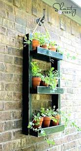 outdoor wall planter hanging planters mounted herb garden tips herbs artificial ivy