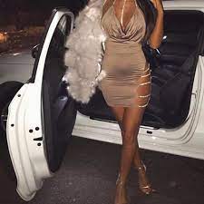 Superbe robe courte moulante taupe. Robe Courte Femmes Sexy Col En V Profond Halter Backless Choker Slit Sequin Robe Moulante Mini Jaune Kaki Cdiscount Pret A Porter