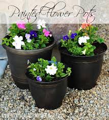 A key to getting your family to do the diy project is to provide each worker with her own personal can of spray paint. Painted Flower Pots Meatloaf And Melodrama