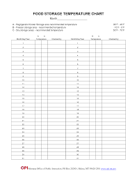 Temp Freezer Sheet Logs Check Recommended Log Record Temps