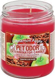 I highly recommend these candles. Pet Odor Exterminator Cinnamon Apple Deodorizing Candle 13 Oz Jar Cinnamon Apples Pet Odors Candles