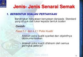 All iso 9001 2015 gaps must be filled and all n/a answers must be justified and explained before you can say that your organization's quality management system complies with the new iso 9001 use this information to develop your own unique iso 9001 2015 quality management conformance plan. Contoh Soalan Audit Dalaman Soalan Bt