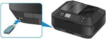 Connect the printer and the computer using a usb cable as the illustration below. Canon Knowledge Base Insert And Use A Usb Flash Drive With Your Mx922 Printer