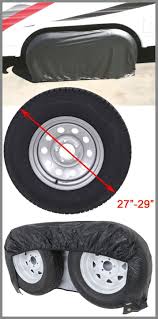 Adco Tyre Gard Rv Wheel Cover Double Axle 27 To 29 Diameter Vinyl Black Qty 1 Adco Rv Co Rv Cover Wheel Cover Tire Cover