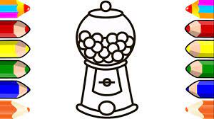 Maybe you would like to learn more about one of these? Gumball Machine Bubble Gum Balls Coloring Pages For Kids Toddlers Youtube