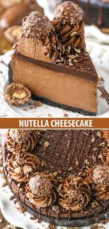 Nutella Cheesecake Amazing Chocolate Cheesecake Recipe