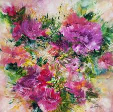 This class is for beginner level artists. Acrylic Easy Abstract Floral Zanart