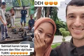 Potret Pernikahan Ahmed dan Salmiati, Bule Turki yang Viral Kejar Kekasih  Sampai ke Taliabu