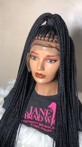13by6 frontal knotless braids, -Price: 50k Naira/ $120, -Length: 30”, -Cap  size: Free size (comes with elastic band), -Available