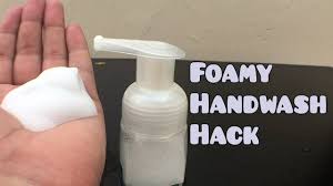 homemade foaming handwash and save