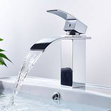 Bonade Wasserfall Wasserhahn Chrom Einhebel Waschtischarmaturen Bad Armatur Fur Badezimmer Waschbecken Bon7004 Wasserfall Wasserhahn Wasserhahn Bad Waschbecken Waschtischarmatur