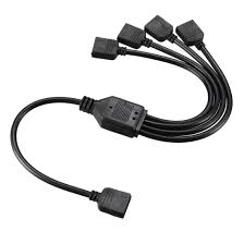 Unique Bargains Rgb Splitter Cable 1 Female To 4 Female 3 Pin Extension Connector Cord Wire For 5050 3528 Led Light Strips 30cm Length Rakuten Com