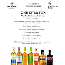 Tickets 30 Fee Will Go Towards Purchase Of Either A Macallan Or Highland Park At The Conclusion Of The Evening D Whisky Tasting Highland Park Whisky Whisky