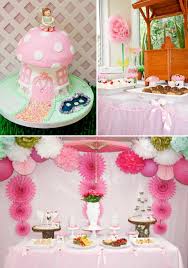 Theme Birthday Decoration Ideas For Girls Pink Fairy Girl Woodland Tinkerbell Birthday Party Planning Ideas Pink Girl Birthday Party Fairy Birthday Party Birthday Party Decorations