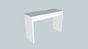 But, works just as well as a desk, a place to unload keys or. Ikea Malm Dressing Table 3d Warehouse