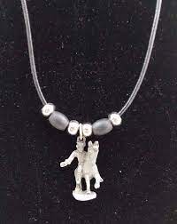 Paul Revere S Ride Pewter Silver Black Rope Bead Necklace Pendant Charm Souvenir Jewelry Silver Necklace Black Rope
