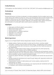 Check spelling or type a new query. Nursing Unit Clerk Resume Template Myperfectresume