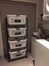 Kmart Industrial Shelf And Baskets Small Laundry Room Organization Laundry Room Organization Laundry Room Storage