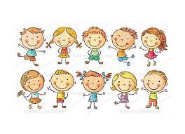 Download Happy Cartoon Kids Kids Clipart Kids Set Doodle Svg Etsy