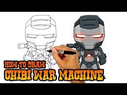 How To Draw War Machine The Avengers Youtube Drawing Superheroes Cartooning 4 Kids Drawing Cartoon Characters