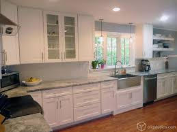 New White Mission Style Dayton Kitchen Cabinets From Cliqstudios Com Stainless Appliances Granite Count Kitchen Design Kitchen Remodel Kitchen Remodel Layout