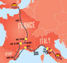 The estimated flight time from paris to fiji is 21 hours and 5 minutes. London To Rome 5 Countries France Spain Monaco Italy And The Vatican City