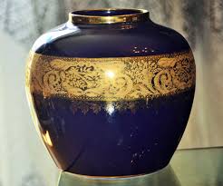 Ancienne Vase En Porcelaine De Limoges Blau De Four Cobalt Or D 39 Agate For Sale Eur 59 90 See Photos Money Vase En Porcelaine Porcelaine De Chine Vase