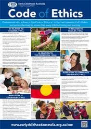 Code Of Ethics Brochure Early Childhood Australia Childhood Education Early Childhood