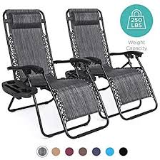 Amazon Com Best Choice Products Set Of 2 Adjustable Zero Gravity Lounge Chair Recliners For Patio Pool Lounge Chair Outdoor Outdoor Chairs Outdoor Recliner
