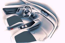 Volkswagen In Concept Interior Design Sketch Car Body Design Car Interior Design Sketch Car Interior Interior Design Sketch