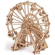 Wood Trick Ferris Wheel Observation Wheel Mechanical Models 3d Wooden Puzzles Diy Toy Assembly Gears Constructor Kits For Kid Wooden Puzzles Toy Craft Diy Kits