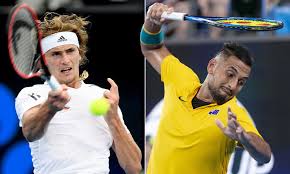 Alexander zverev has an attractive height of 6 feet 6 inches with a complimentary weight of 99 kgs. Alexander Zverev Opens Fire On Nick Kyrgios After Claiming He Won T Win Australian Open Daily Mail Online