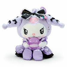 Pre Kuromi Plush Doll Tsundere Cafe Girly Purple 2020 Sanrio My Melody Stuffed In 2021 Cute Plush Kawaii Plushies Tsundere