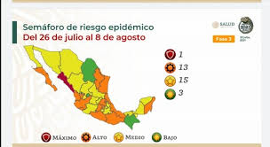 Jun 19, 2021 · a pesar de que en la conferencia de prensa de este viernes 18 de junio el gobierno de la ciudad de méxico confirmara que cdmx permanece en semáforo epidemiológico verde durante las próximas dos semana, sorpresivamente la secretaría de salud, en conjunto con el gobierno federal, anunciaron que esta entidad federativa regresará al amarillo debido al aumento en número de contagios. Mexico Se Tine De Naranja En El Semaforo Covid Y Sinaloa Vuelve A Rojo Solo Quedan Tres Entidades En Verde