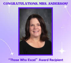 The Rochelle Middle School is excited to congratulate Mrs. Karen Anderson 