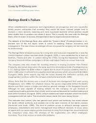 .a wealthy london merchant, and moved his family to london, to focus on the business of merchant banking. Barings Bank S Failure Phdessay Com
