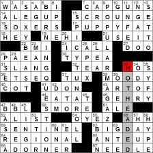 Los angeles times crossword puzzle solutions, 1 31 12. Los Angeles Times Crossword Puzzle Solution 3 8 12 Diary Of A Crossword Fiend