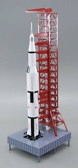 Apollo Saturn V Rocket With Tower And Launch Pad 1 200 Scale Model Space Nasa Nasa Apollo Nasa Rocket