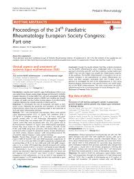 Regarder des films en ligne gratuitement et des émissions de télévision avec des listes d'épisodes complets. Pdf Proceedings Of The 23rd Paediatric Rheumatology European Society Congress Part One