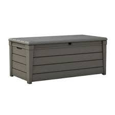 Keter Brightwood Outdoor Storage Box Bunnings Warehouse Resin Deck Box Deck Box Storage Patio Storage