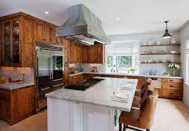 medium wood kitchen cabinets