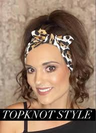 Women's Floral Headband, Flower Headband,black Floral Headband,boho  Headband,adult Headband,topknot Headband,wide Twist Headband,white
