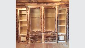 This stunning rustic gun cabinet is the perfect piece to complement the rustic decor of your home, country lodge, or log cabin. Aspen Gun Cabinet Ez Mountain Rustic Furniture