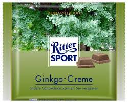 Ritter Sport Fake Schokolade Ginkgo Creme Ritter Sport Ritter Sport Sorten Ritter Sport Schokolade