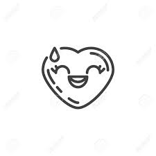 Maybe you would like to learn more about one of these? Grinning Face With Sweat Emoji Line Icon Linear Style Sign For Royalty Free Cliparts Vectors And Stock Illustration Image 135810676
