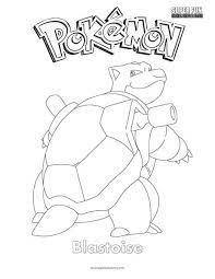 Print blastoise coloring page (b/w). Blastoise Pokemon Coloring Super Fun Coloring